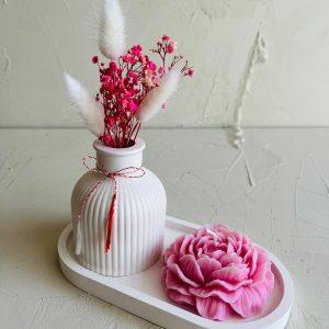 Set White cu bujor